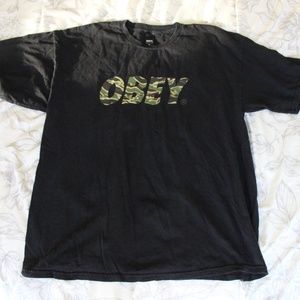 Obey camo t shirt